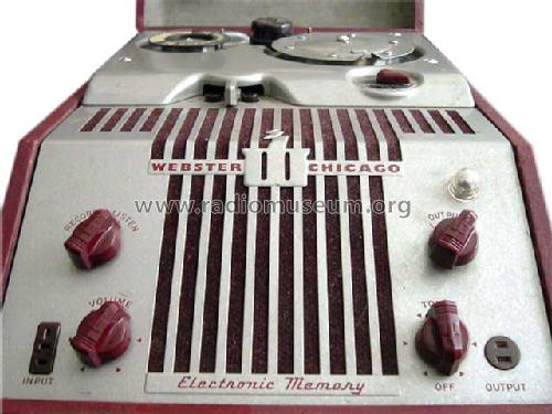 Electronic Memory Wire Recorder 180-1; Webster Co., The, (ID = 495733) R-Player