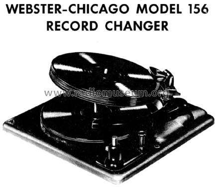 Record Changer 156 ; Webster Co., The, (ID = 1194639) Ton-Bild