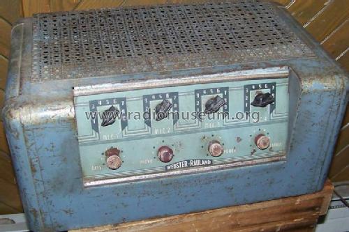 PA Amplifier 60 Watts W.861; Webster-Rauland; (ID = 605506) Ampl/Mixer