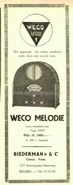 Melodie 5009 ; Weco N.V. (ID = 2609714) Radio