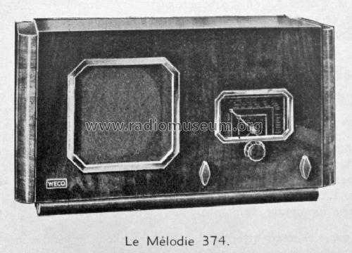 Melodie 374; Weco N.V. (ID = 1230199) Radio