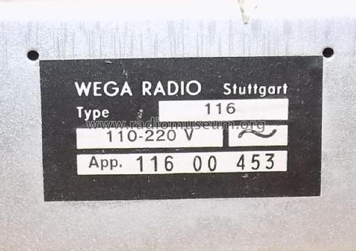 116; Wega, (ID = 1848590) Radio