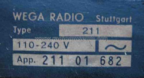 211; Wega, (ID = 499416) Radio