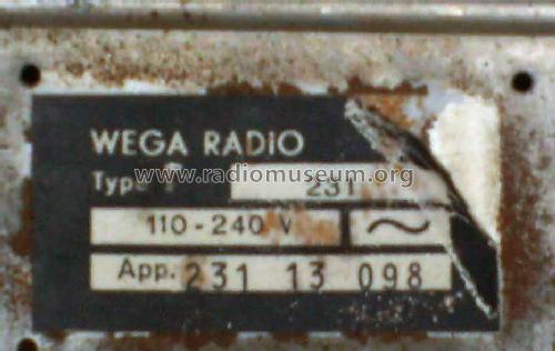 231; Wega, (ID = 667152) Radio