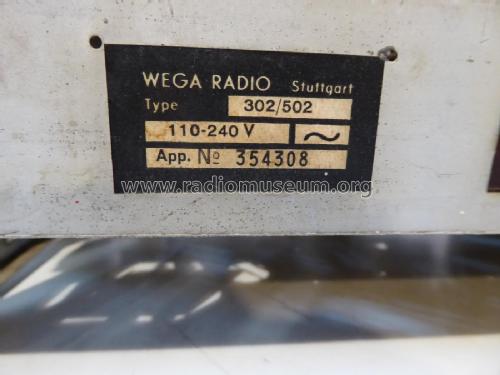 302/502; Wega, (ID = 2435051) Radio