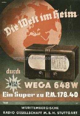 648W; Wega, (ID = 1182) Radio