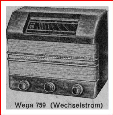 759W Export; Wega, (ID = 58284) Radio