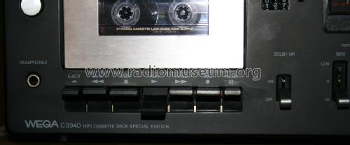 Stereo Cassette Deck C-3940 SE; Wega, (ID = 1011067) Reg-Riprod