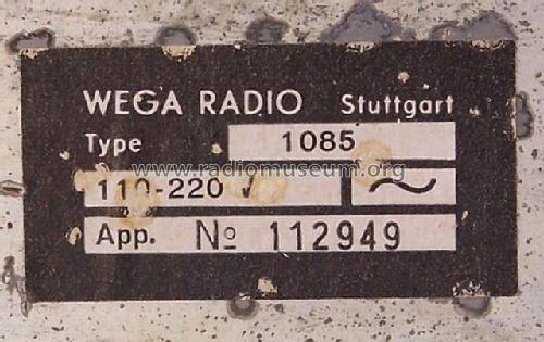 Carina II 1085; Wega, (ID = 970506) Radio
