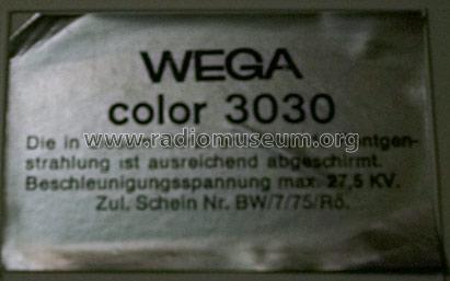 Color 3030; Wega, (ID = 754746) Télévision