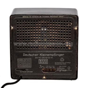 Deutscher Kleinempfänger DKE Sparmodell ohne Entbrummer; Wega, (ID = 2923842) Radio