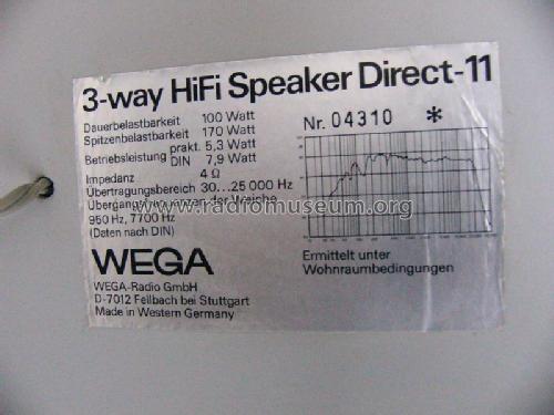 Direct 11; Wega, (ID = 1828480) Speaker-P