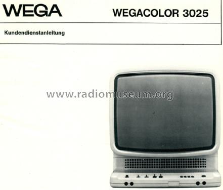 Farbfernsehgerät Wega-Color 3025; Wega, (ID = 1683119) Television