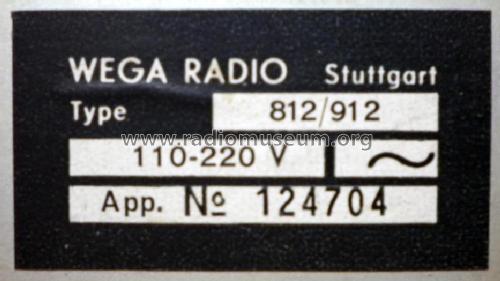Fox 812; Wega, (ID = 1638166) Radio