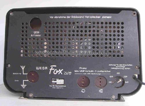 Fox Zwo 365 W-2; Wega, (ID = 59887) Radio