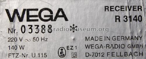 R3140; Wega, (ID = 514260) Radio