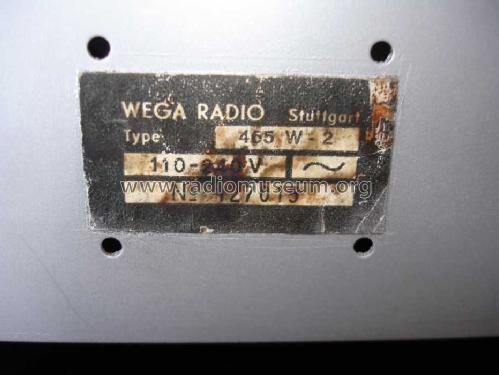 Samba 465W-2; Wega, (ID = 435067) Radio