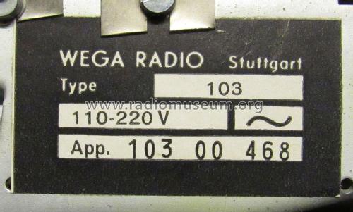 Snobby 103; Wega, (ID = 2029243) Radio