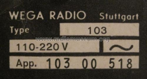 Snobby 103; Wega, (ID = 2627591) Radio