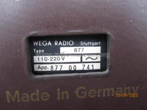 Wegaphon 877; Wega, (ID = 2515209) Radio