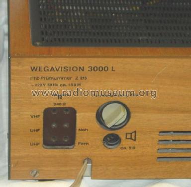 Wegavision 3000L; Wega, (ID = 160952) Television