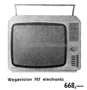 Wegavision electronic 767 EL; Wega, (ID = 2463546) Télévision