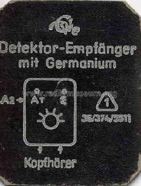 Detektor-Empfänger W43/D; Welker, Ing. Erich; (ID = 120912) Galène