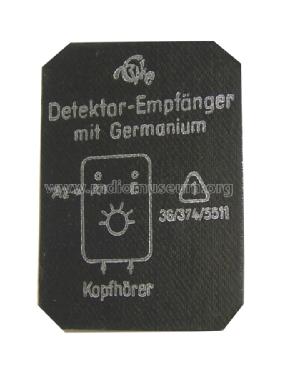 Detektor-Empfänger W43/D; Welker, Ing. Erich; (ID = 1415866) Galena