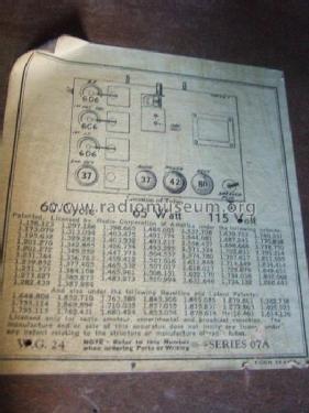 Arcadia 24 Ch= 07A; Wells-Gardner & Co.; (ID = 528194) Radio