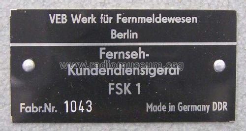 Fernseh-Kundendienstgerät FSK1; Werk für (ID = 1213813) Equipment