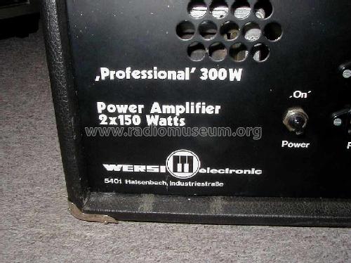 Wersi 'Professional' 300W Power Amplifier; Wersi, Halsenbach (ID = 506947) Ampl/Mixer