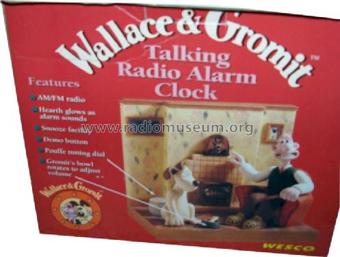 Wallace & Gromit Talking Radio Alarm Clock ; Wesco Ltd., West (ID = 994216) Radio
