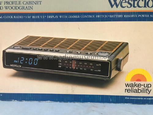 AM-FM Electronic Clock Radio 80166; Westclox General (ID = 2346798) Radio