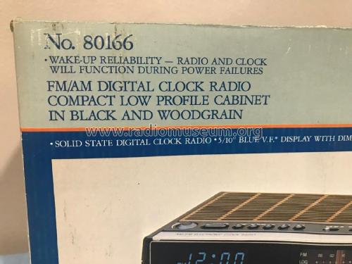 AM-FM Electronic Clock Radio 80166; Westclox General (ID = 2346802) Radio