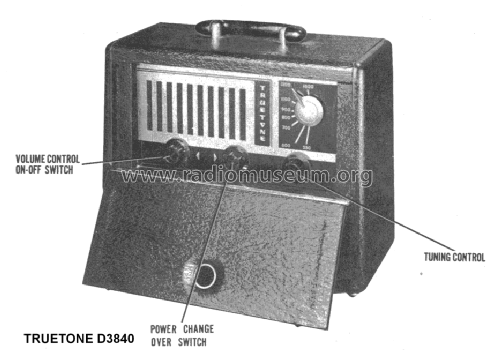 Truetone D3840; Western Auto Supply (ID = 1424726) Radio