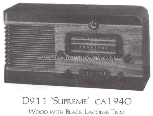 D911 Supreme Truetone ; Western Auto Supply (ID = 1512025) Radio