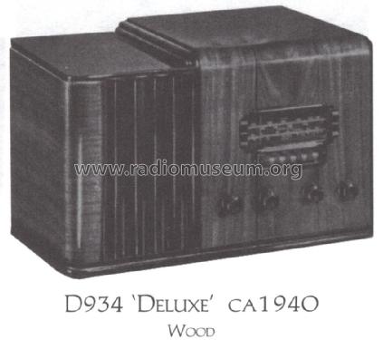 D934 Deluxe Truetone ; Western Auto Supply (ID = 1511982) Radio