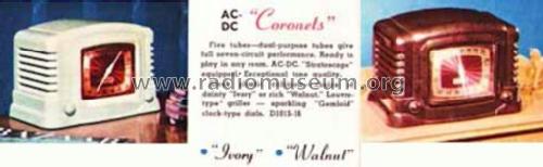 D-1016 Gem 'Coronets' Truetone ; Western Auto Supply (ID = 631681) Radio