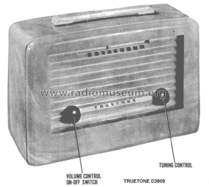 Truetone D3809 ; Western Auto Supply (ID = 1385951) Radio