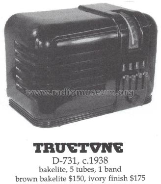 Truetone D731 Series A; Western Auto Supply (ID = 1482789) Radio