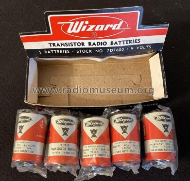 Wizard 9V Battery 7D7600 NEDA 1600; Western Auto Supply (ID = 2829391) Strom-V