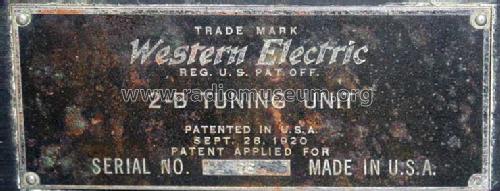2-B Tuning Unit; Western Electric (ID = 844418) mod-past25