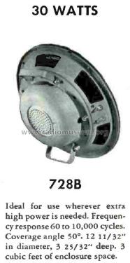 728B; Western Electric (ID = 1792272) Speaker-P