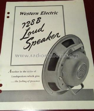 728B; Western Electric (ID = 2807411) Speaker-P