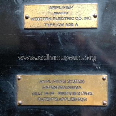 amplificateur CW 926 A; Western Electric (ID = 2042976) Ampl/Mixer