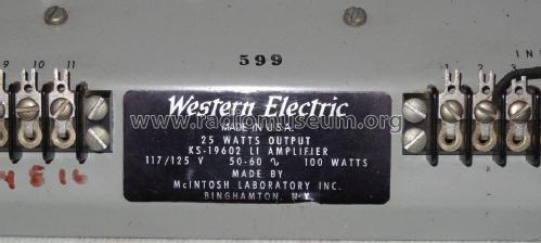 Amplifier KS-19602 L1; Western Electric (ID = 1984318) Ampl/Mixer