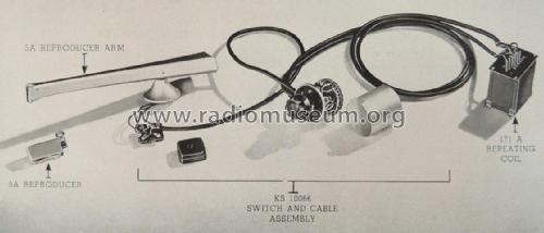 Reproducer 9A; Western Electric (ID = 1863255) Microphone/PU