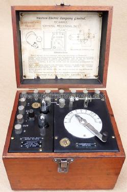 Combination of Crystal set 44001 and LF Amplifier 44001; Western Electric Co. (ID = 1205395) Galène