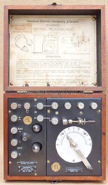 Combination of Crystal set 44001 and LF Amplifier 44001; Western Electric Co. (ID = 1205399) Detektor