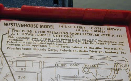 H373P4 + H-377 PSU Ch= V-2182-1; Westinghouse El. & (ID = 981218) Radio